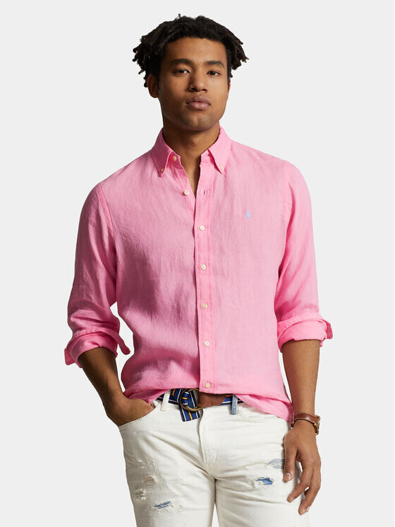 

Рубашка узкого кроя Polo Ralph Lauren, розовый