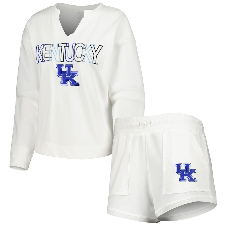 

Пижамный комплект Concepts Sport Kentucky Wildcats, белый