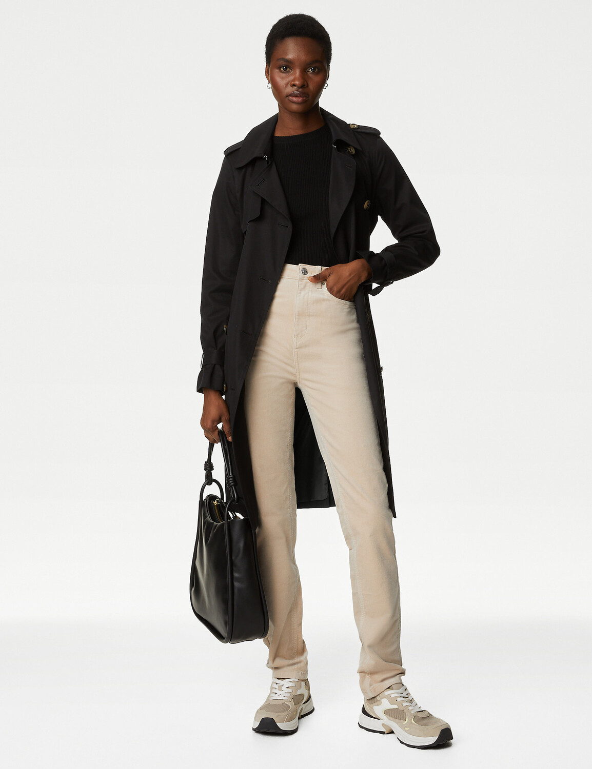 

Вельветовые брюки прямого кроя Marks & Spencer
