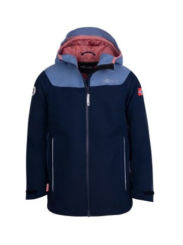 

Дождевик Trollkids Mädchen Bergen, цвет Marine/Staub Blau/Antikrosa