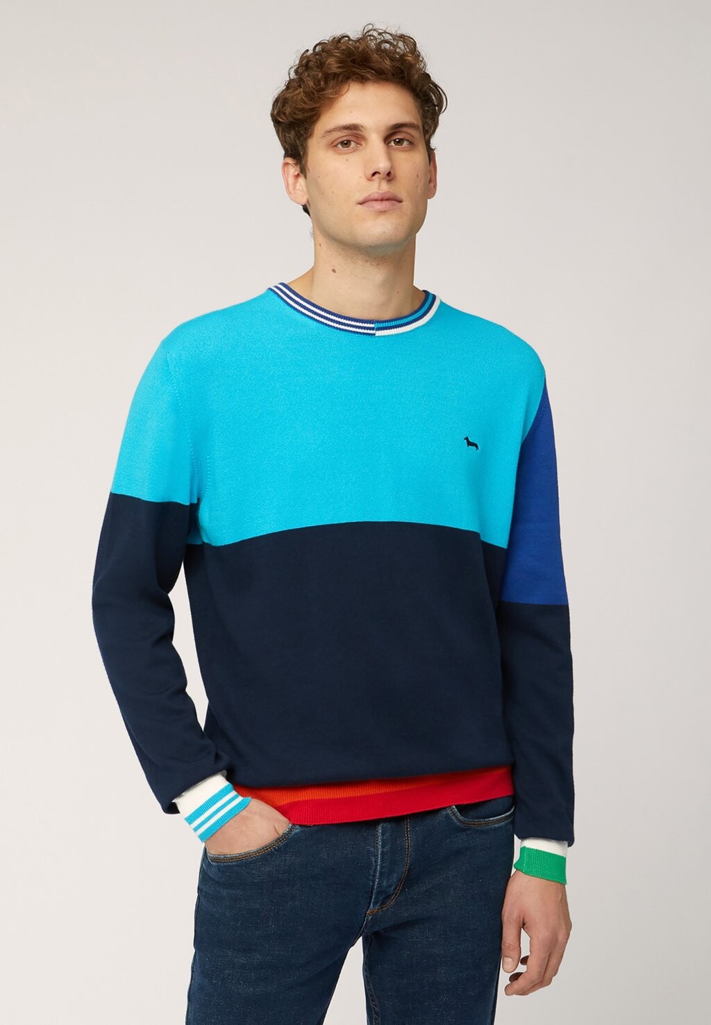 

Свитер Collo Tondo Harmont & Blaine, цвет blu scuro