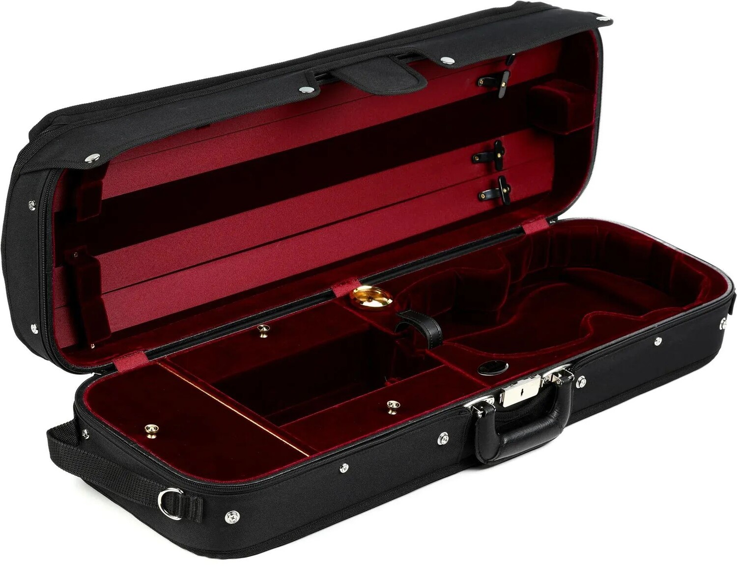

Футляр для скрипки Bobelock B1017 Hill Style 4/4 — черный с винным интерьером