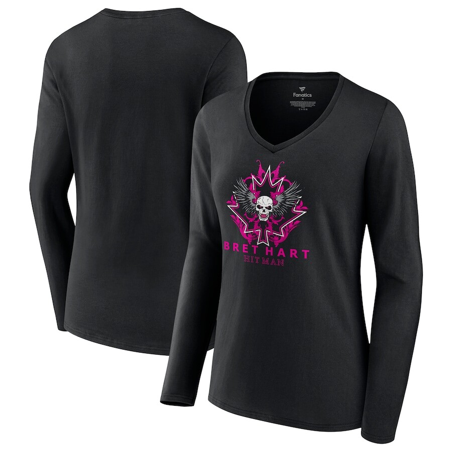 

Футболка с длинным рукавом Fanatics Branded Bret Hart, черный