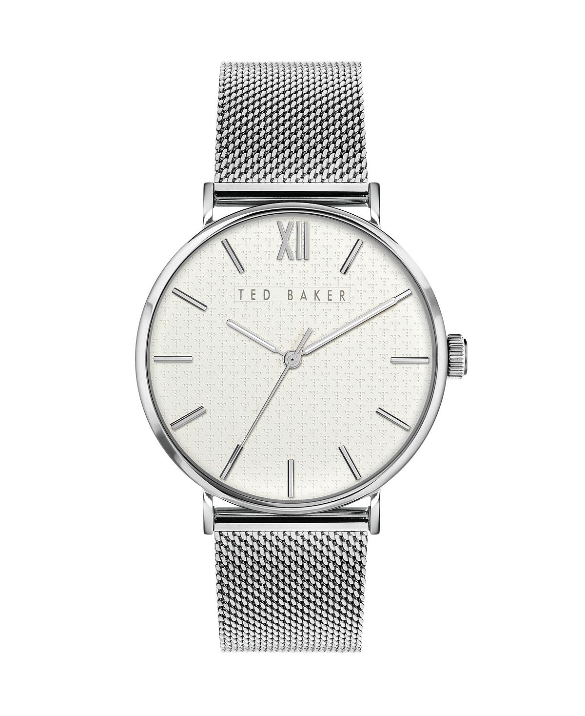 Мужские часы Phylipa серебристого цвета с сеткой из нержавеющей стали, 43 мм Ted Baker женские часы maiisie серебристого цвета с браслетом из нержавеющей стали 28 мм ted baker