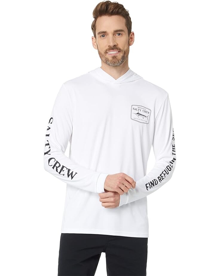 

Рубашка Salty Crew Stealth Hood Sunshirt, белый