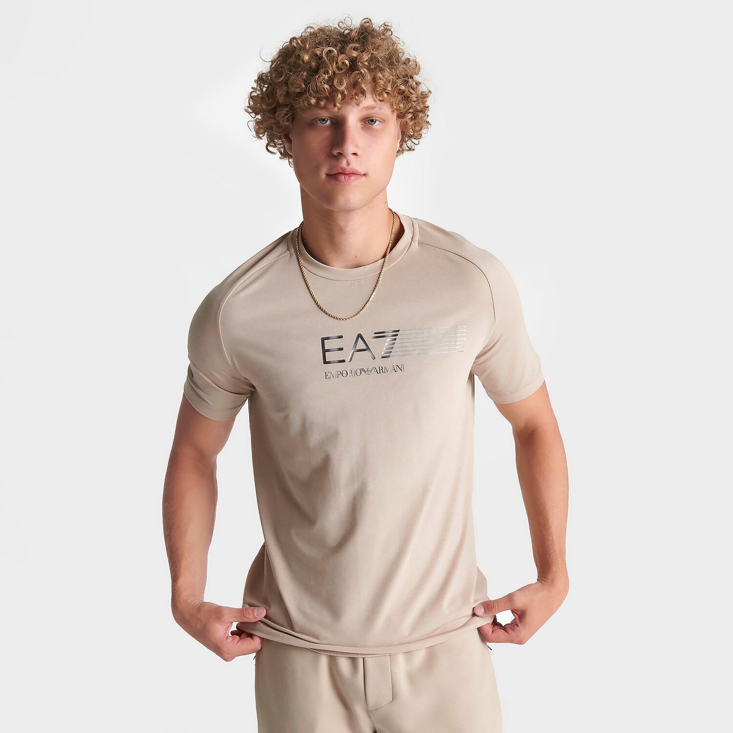 

Мужская футболка Emporio Armani EA7 Ventus, бежевый