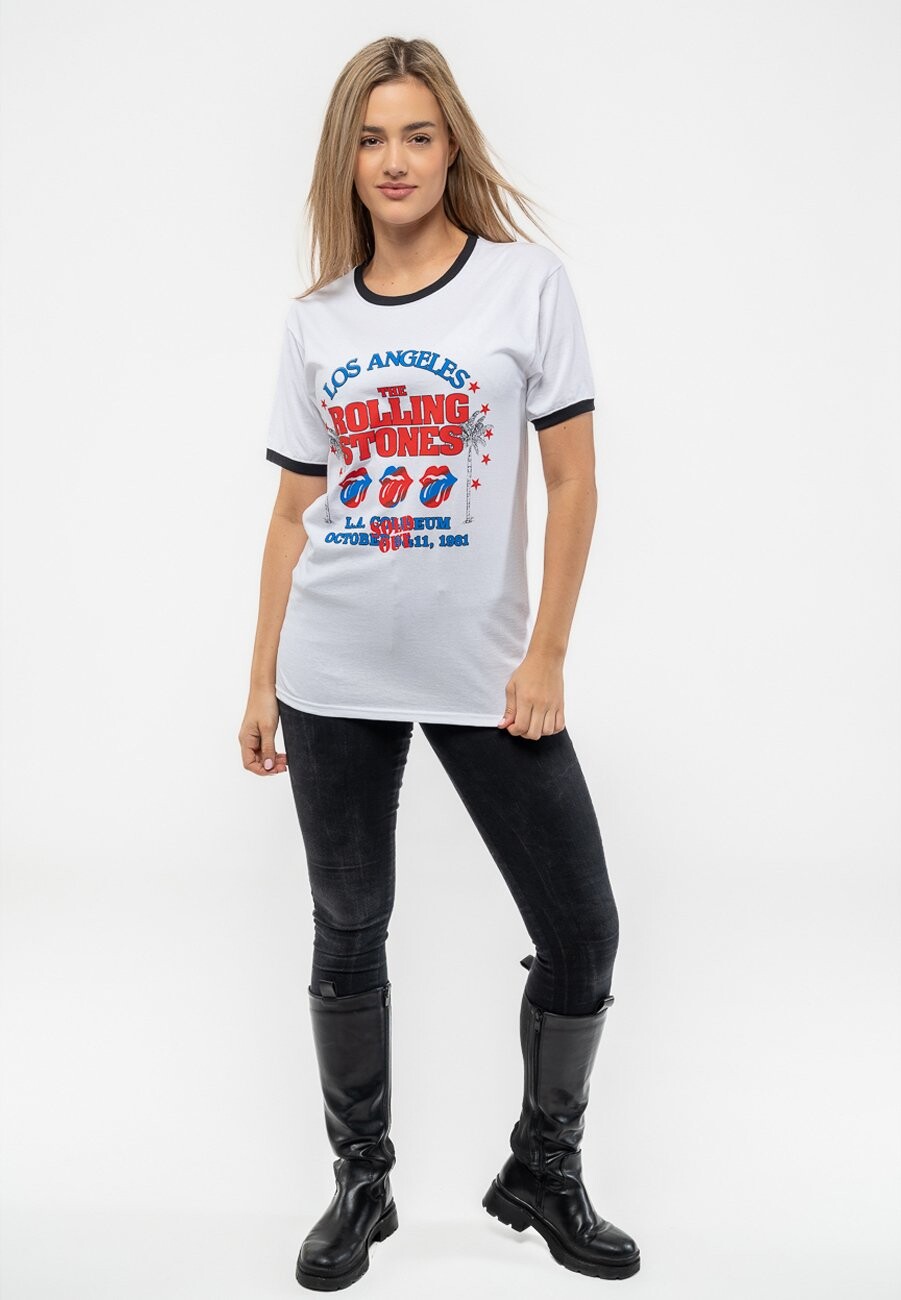 

Футболка с принтом THE ROLLING STONES AMERICAN TOUR LA RINGER Paradiso Clothing, белый