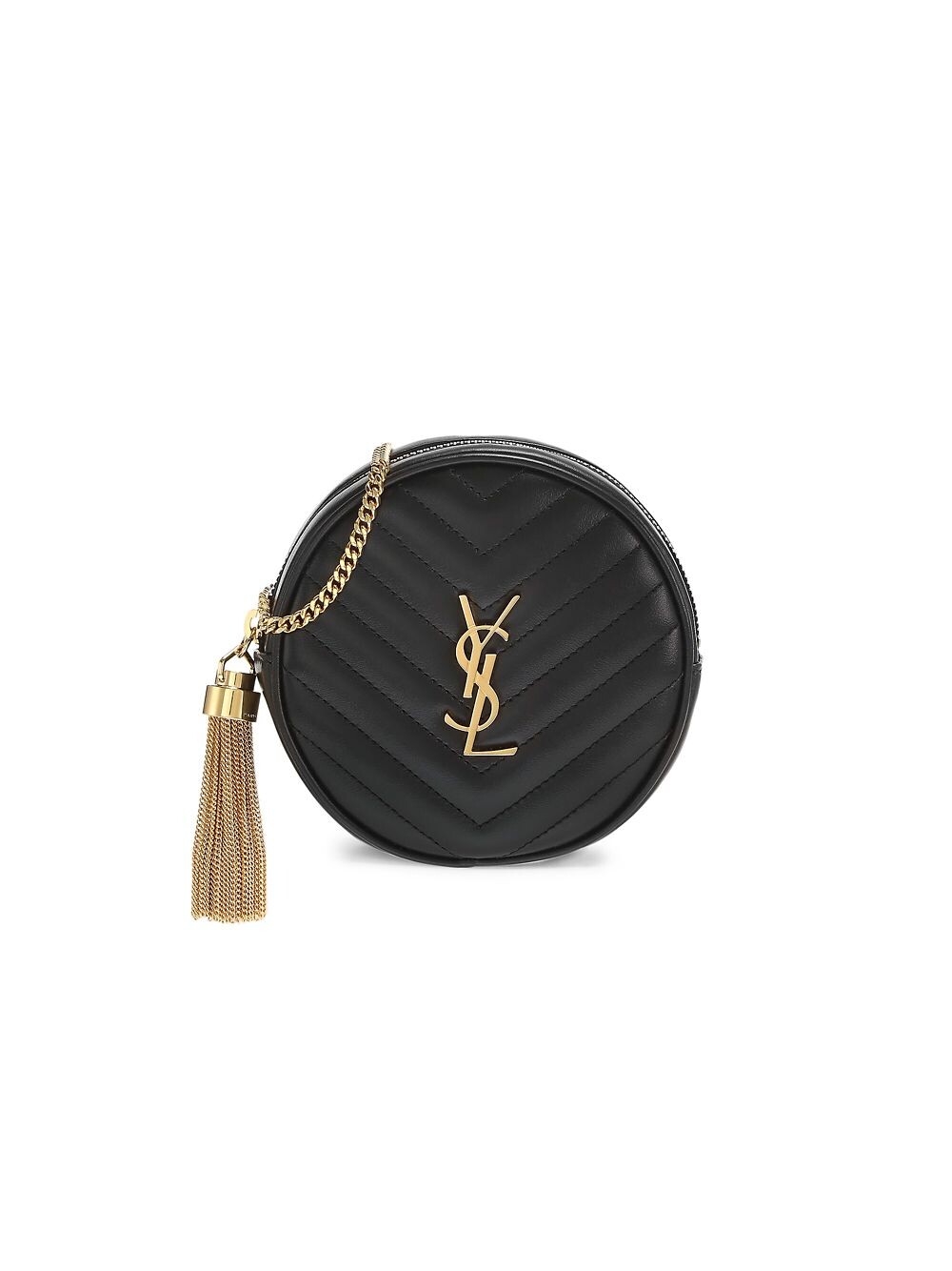 

Виниловая поясная сумка для малышей из стеганой кожи Saint Laurent