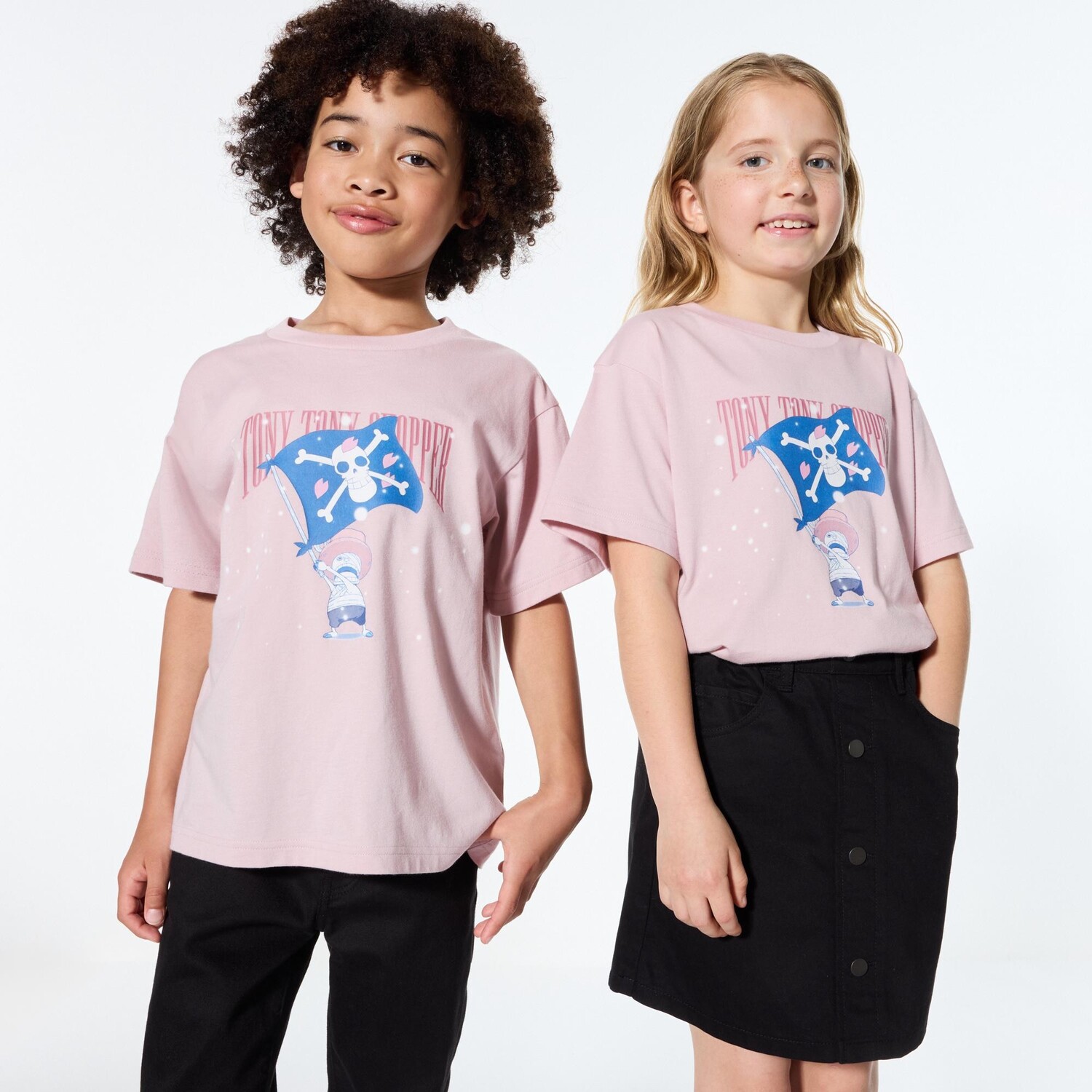 

Футболка с принтом UT ONE PIECE Anime 25th Child UNIQLO, розовый