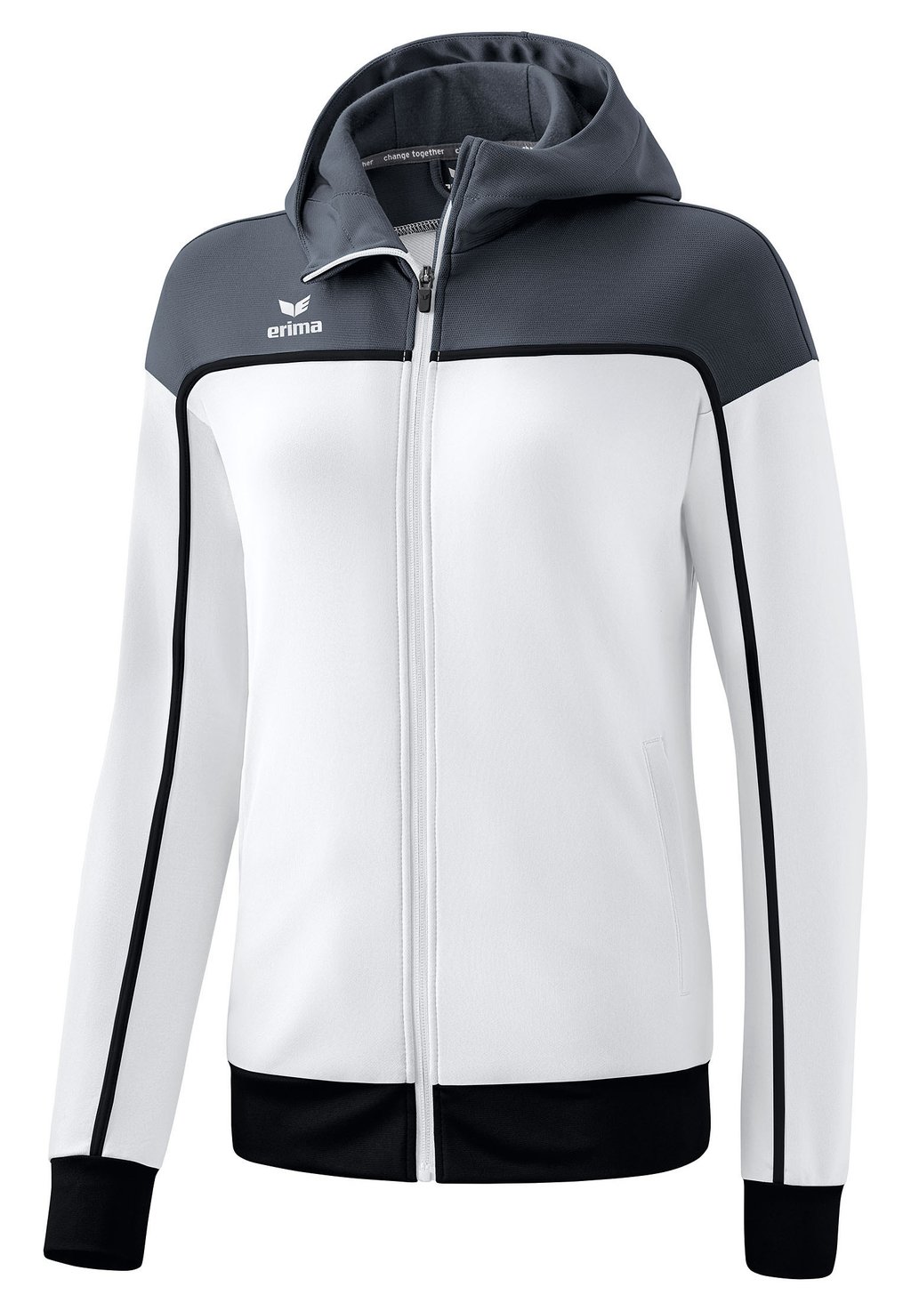 Тренировочная куртка CHANGE Erima, цвет weiss slate grey schwarz тренировочная куртка erima цвет schwarz violet