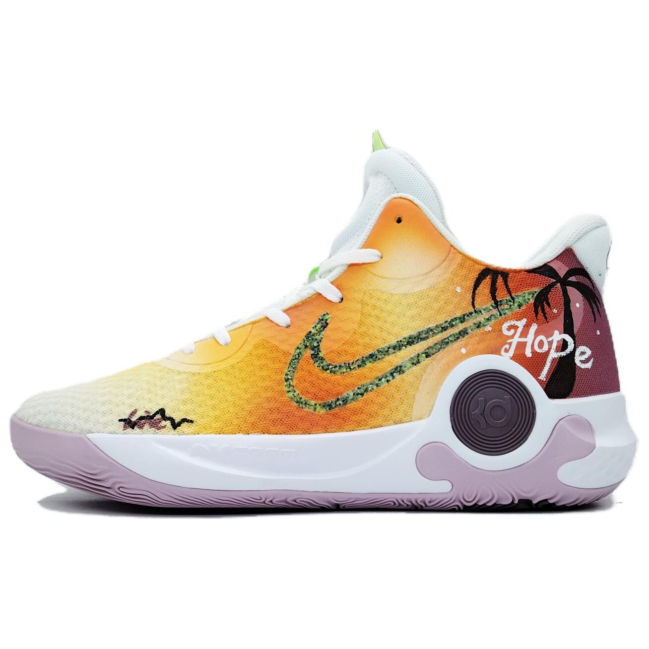 

Кроссовки Nike KD Trey 5 IX Vintage Basketball Shoes Unisex Mid-top Purple, фиолетовый/желтый