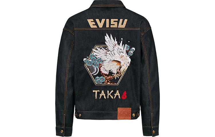 

Куртка мужская джинсовая синяя Evisu, синий