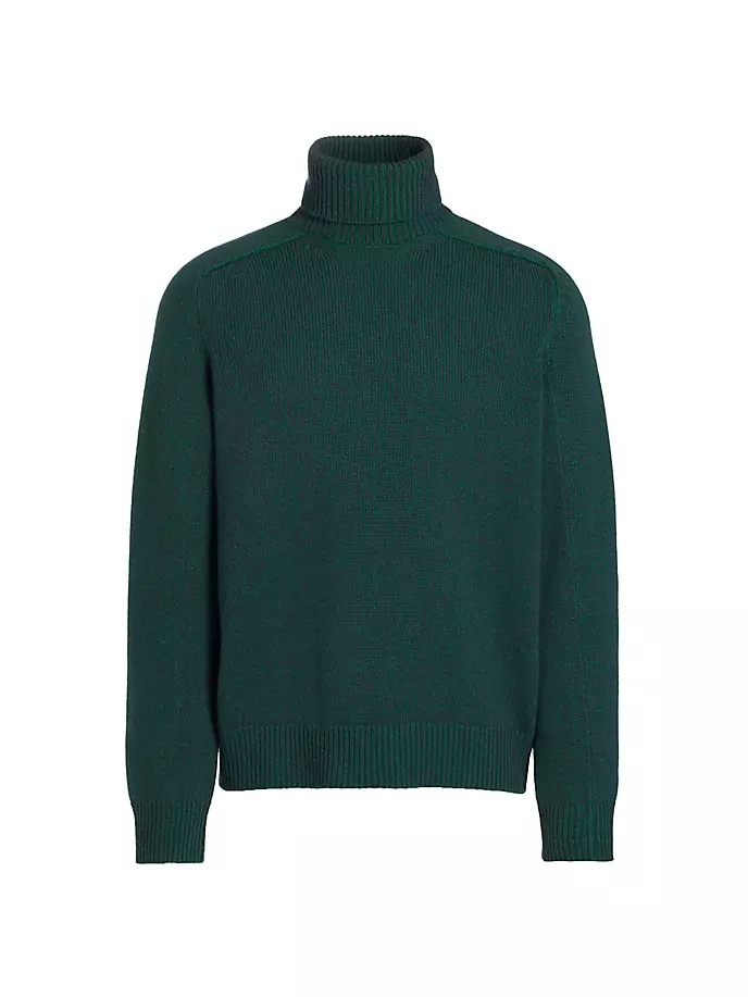 цена Кашемировый свитер с высоким воротником Zegna, бирюзовый