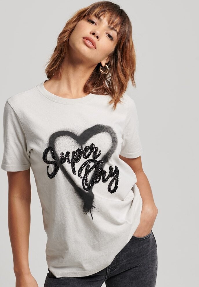 

Футболка с принтом Superdry, Серый