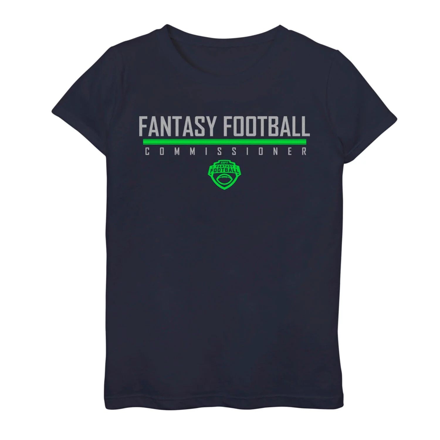 

Красная футболка с графическим логотипом ESPN Fantasy Football Commissioner для девочек 7–16 лет Licensed Character