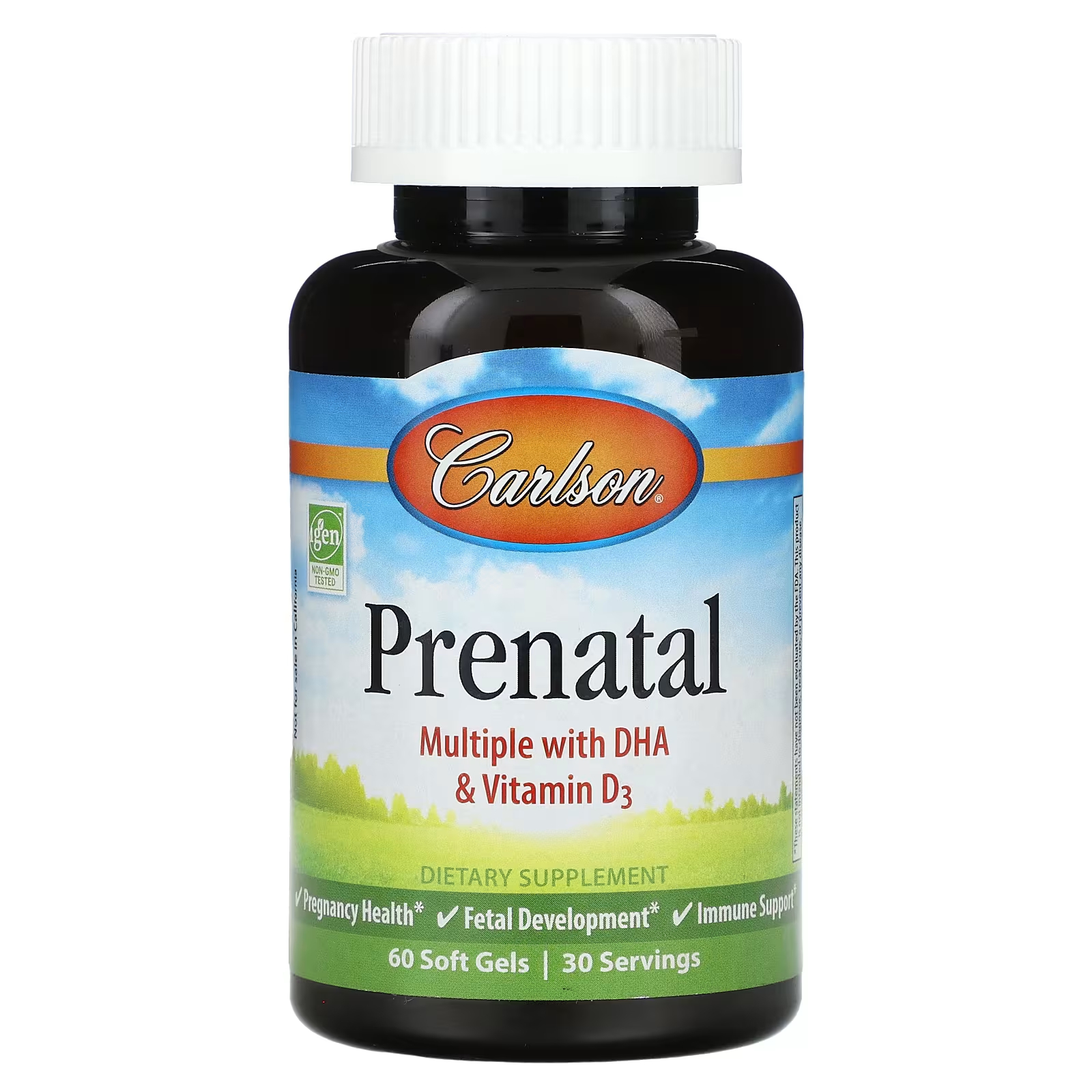 Пищевая добавка Carlson Prenatal, 60 мягких гелей carlson prenatal 120 мягких таблеток