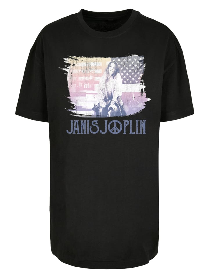 

Футболка F4NT4STIC Oversized Boyfriend Tee Janis Joplin Woodstock, черный