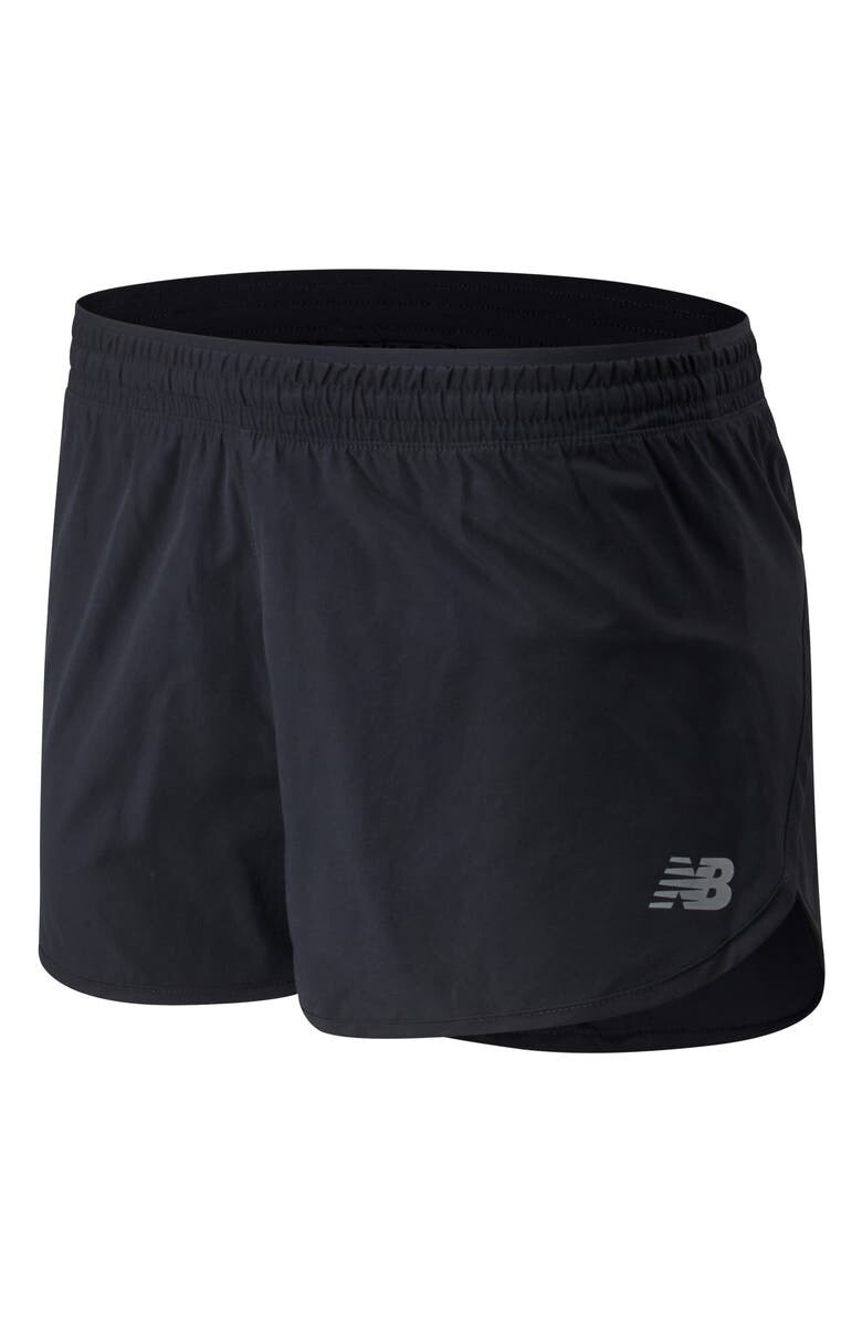 

Беговые шорты с ускорением NEW BALANCE, черный
