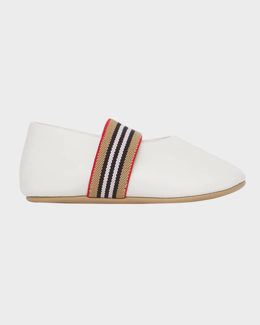 

Классические балетки в полоску Icon Stripe для девочки, для малышей Burberry