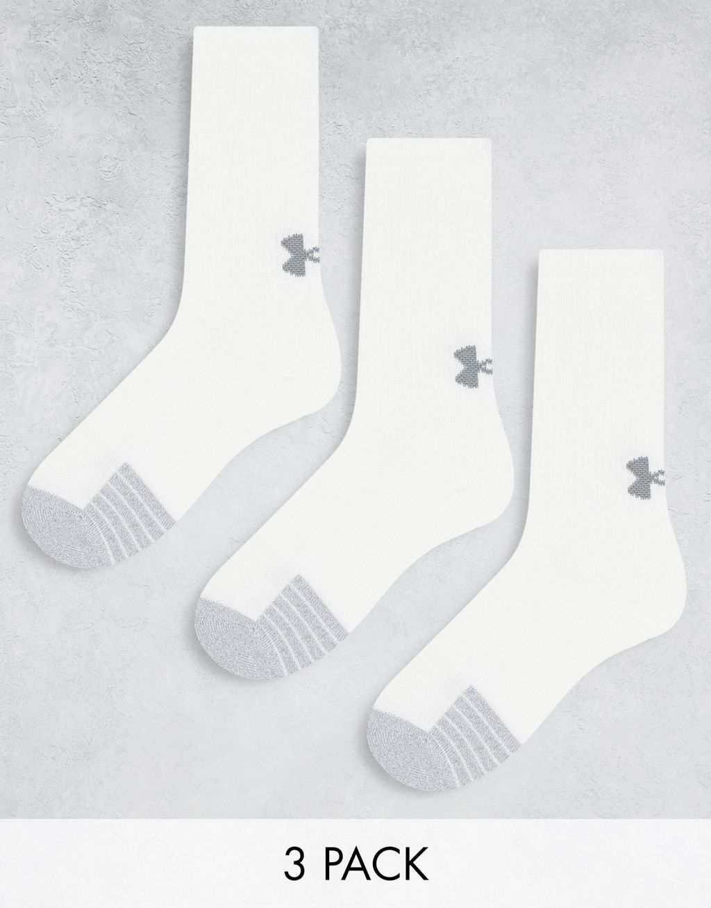 

Комплект из трех белых носков Under Armour Heatgear
