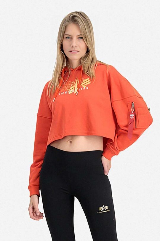 

Толстовка Alpha Industries, оранжевый