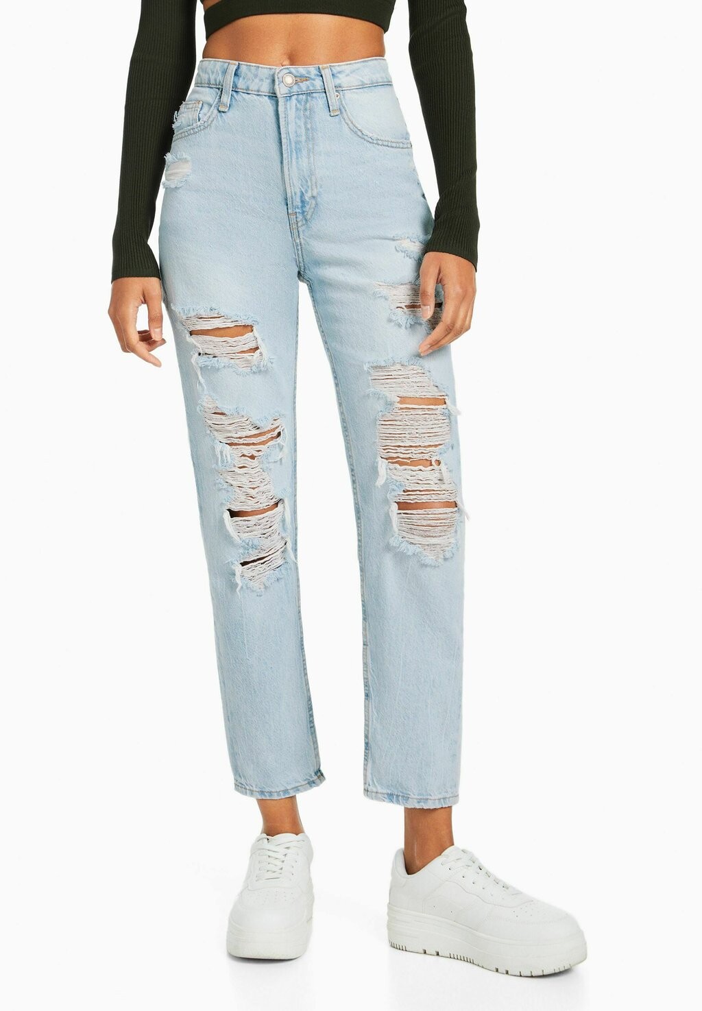

Джинсы-сигареты Bershka