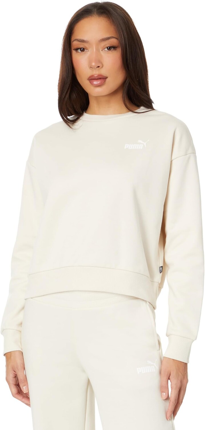 

Толстовка Essentials+ Relaxed Small Logo Crew Sweatshirt PUMA, цвет Alpine Snow