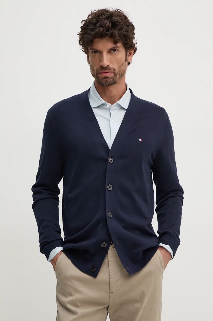 

Хлопковый кардиган Tommy Hilfiger, темно-синий
