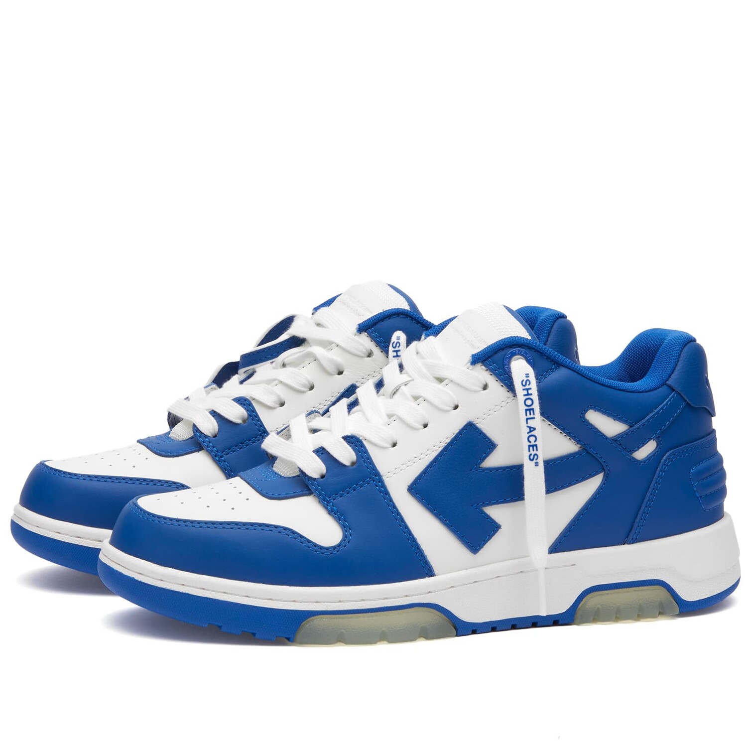 

Кроссовки Off-White Out Of Office Calf Leather, цвет White & Navy Blue, Белый