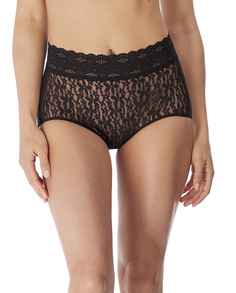 

Черные трусики Halo Lace с кружевом Wacoal, черный