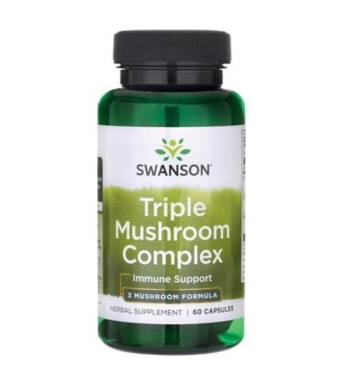 

Swanson, Стандартизированный комплекс с тройными грибами, 60 капсул