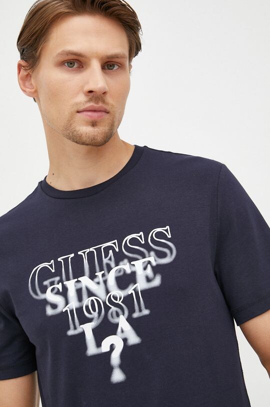 

Футболка Guess, темно-синий