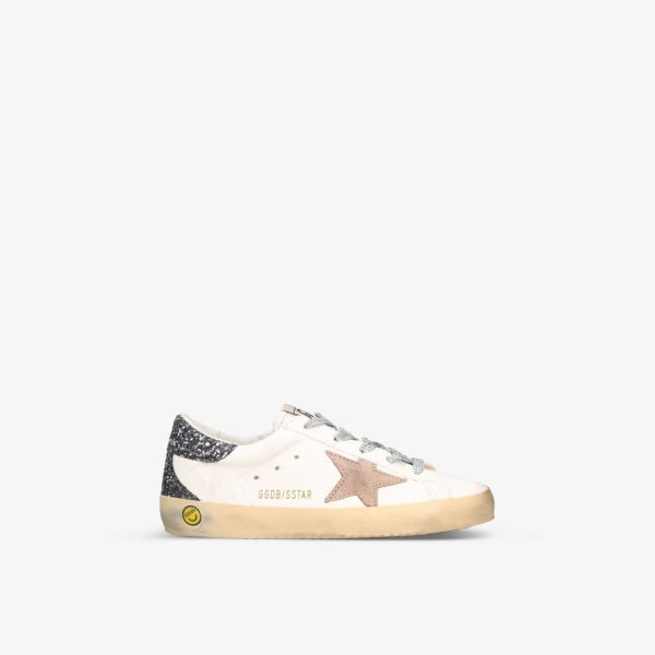 

Кроссовки Superstar из потертой кожи 6-9 лет Golden Goose, бежевый