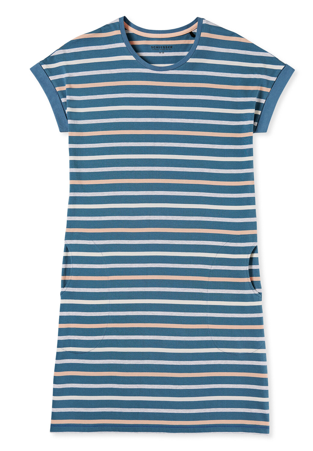 

Ночная рубашка Schiesser Casual Essentials, серо-голубой