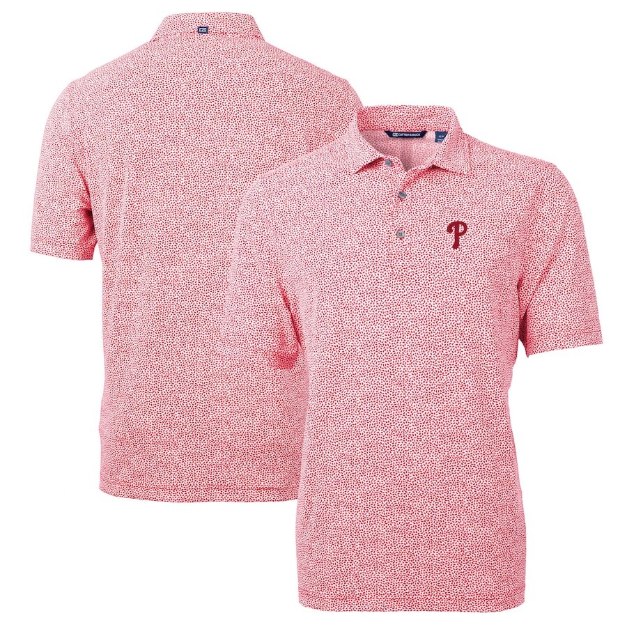 

Поло с коротким рукавом Cutter & Buck Philadelphia Phillies, красный