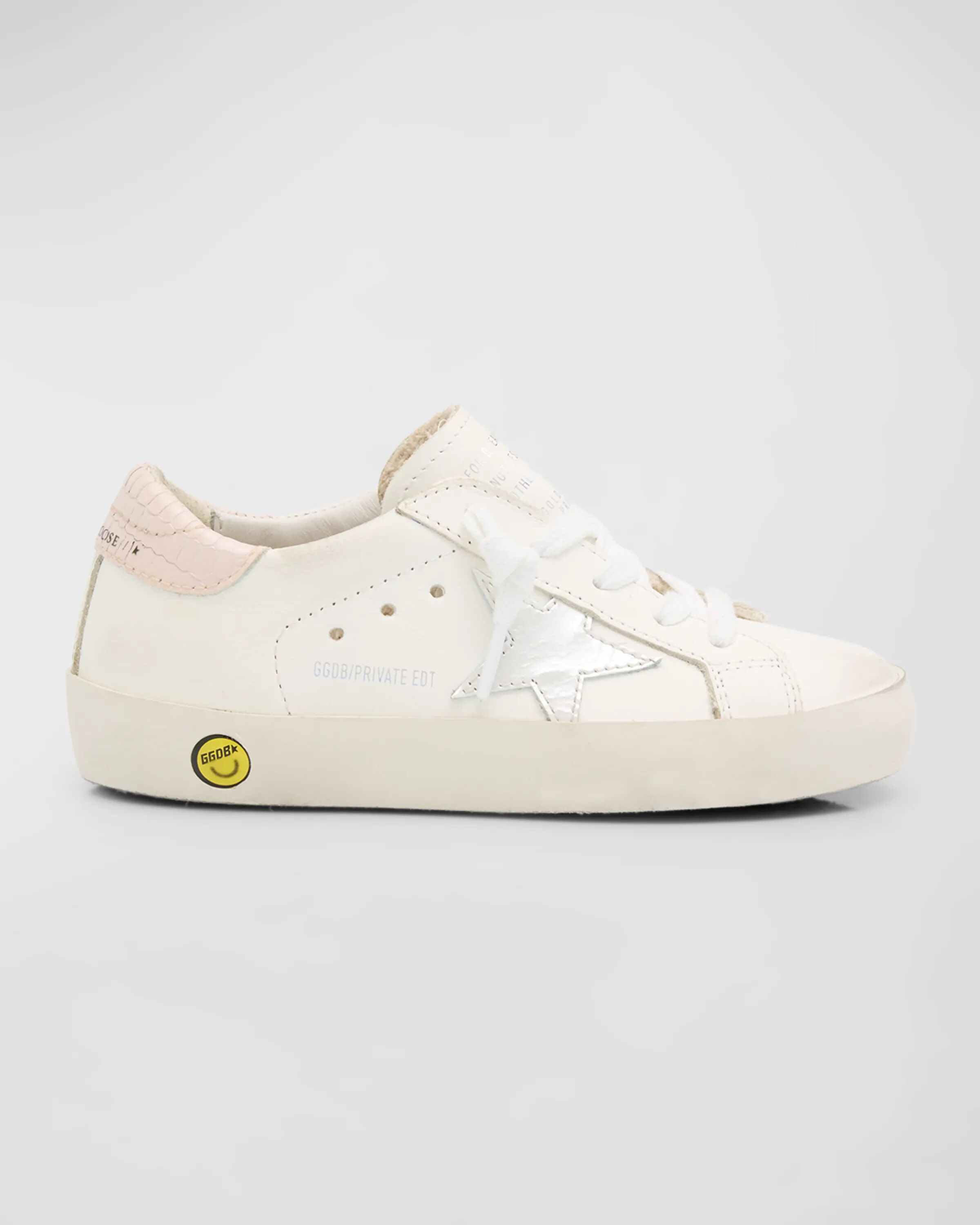 

Кроссовки Superstar из смесовой кожи Golden Goose, цвет White/Pink