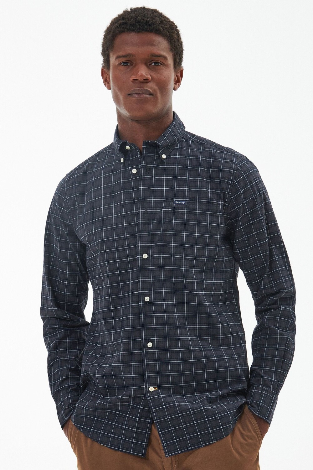 

Рубашка в клетку Lomand tartan Barbour, черный