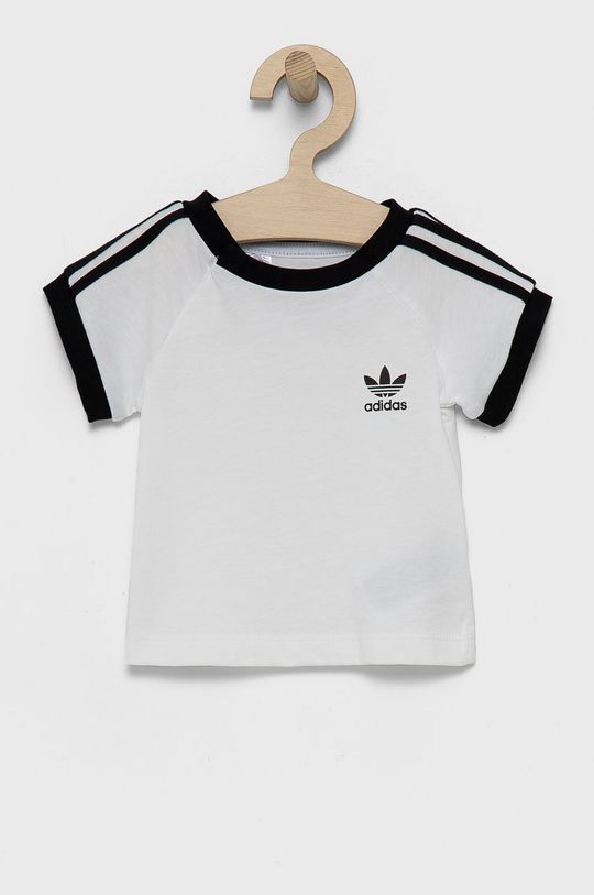 цена Детская хлопковая футболка adidas Originals DV2824, белый