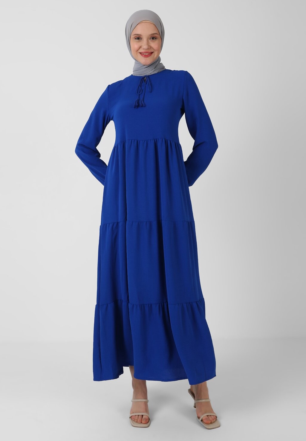 

Платье макси MODEST REFKA CASUAL Modanisa, цвет light blue