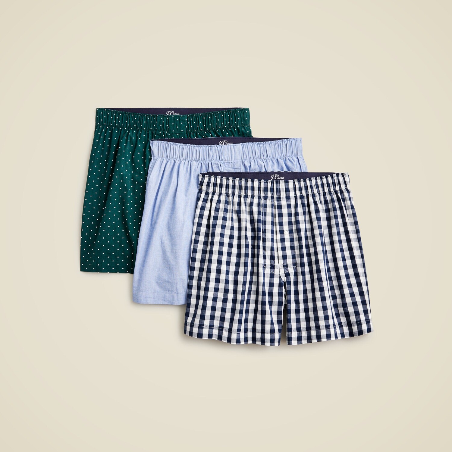 

Боксеры тройные J.Crew, зеленый