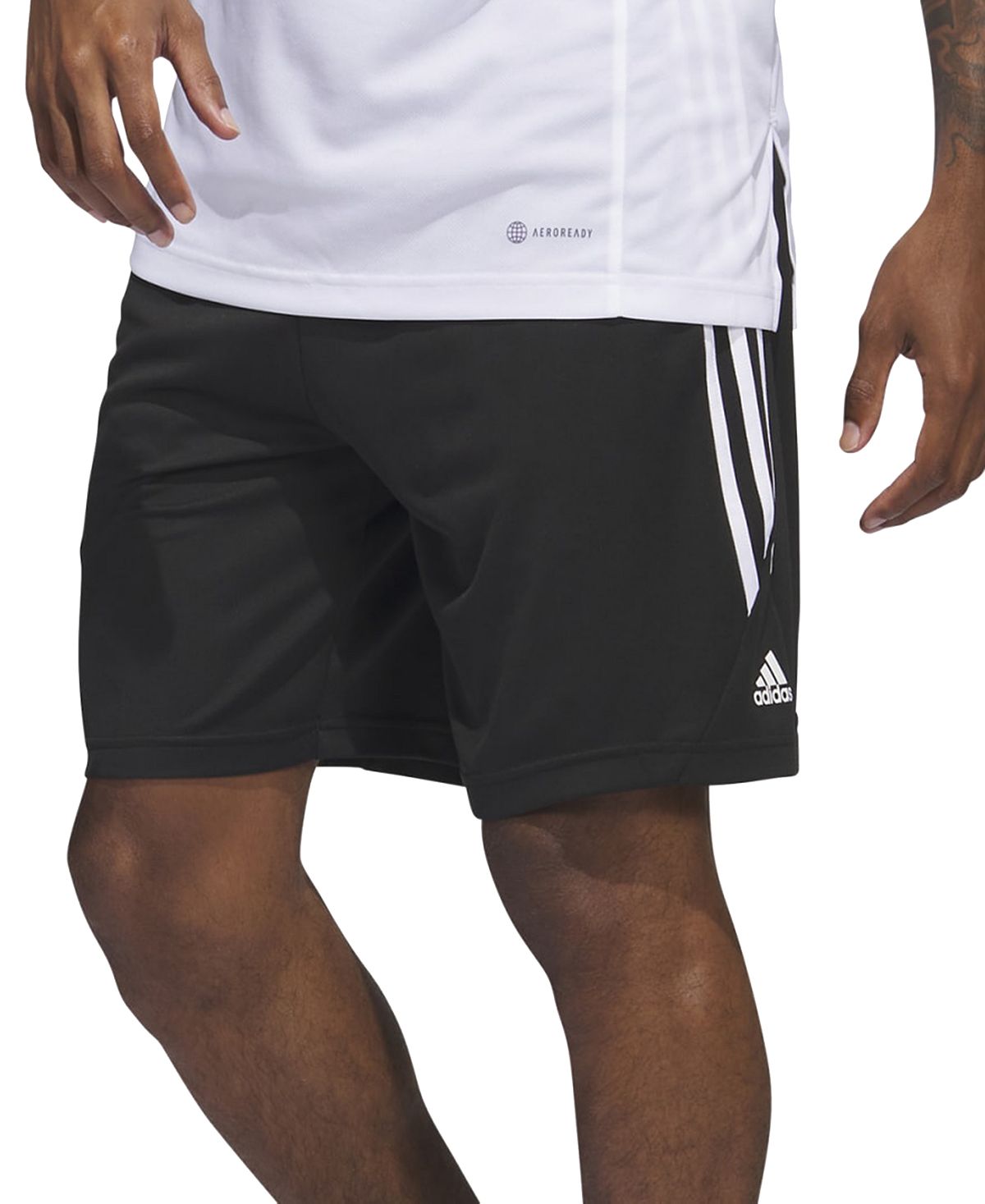 Мужские баскетбольные шорты Legends с 3 полосками 11 дюймов adidas