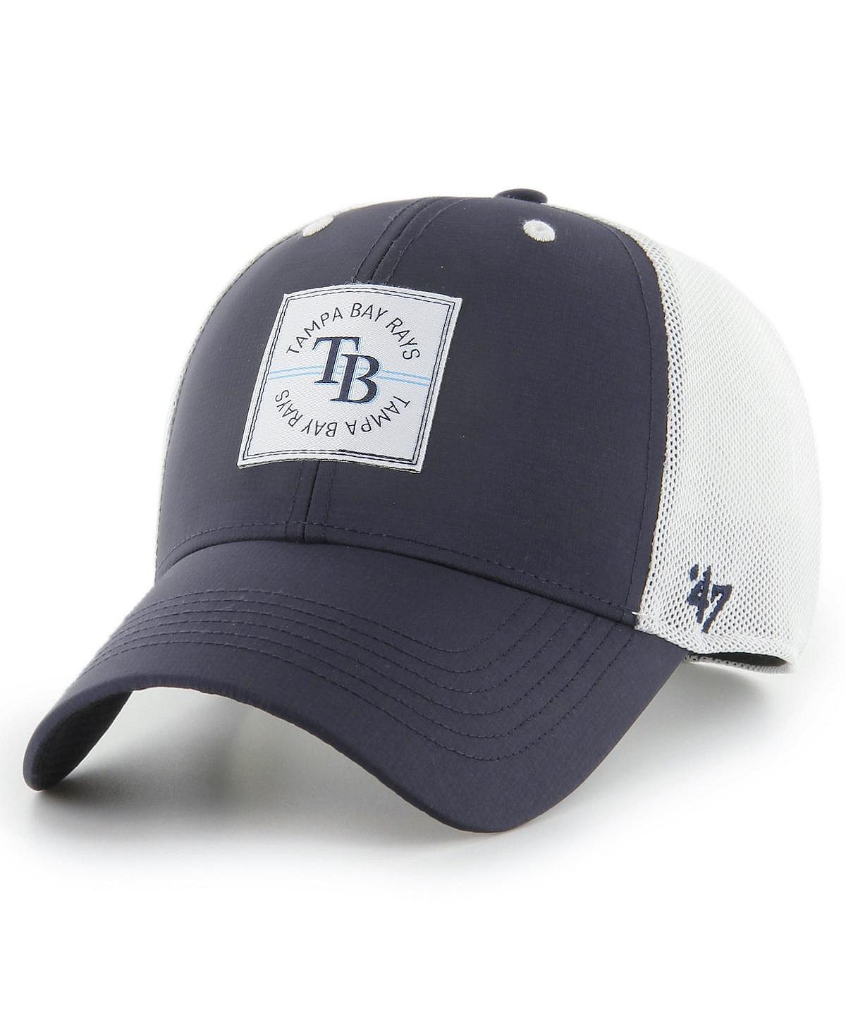 

Мужская темно-синяя регулируемая кепка Tampa Bay Rays Disburse MVP Trucker '47 Brand