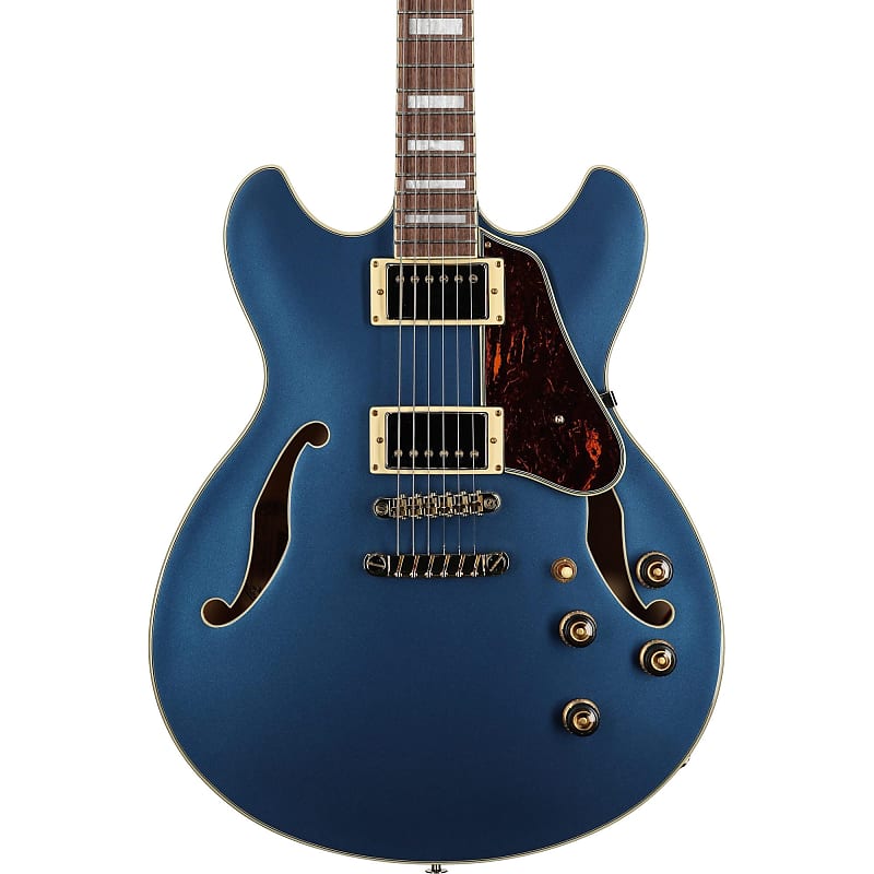Электрогитара Ibanez AS73G Artcore Semi-Hollowbody Electric Guitar, Prussian Blue Metallic ibanez artcore as73g полуакустическая электрогитара metallic purple flat