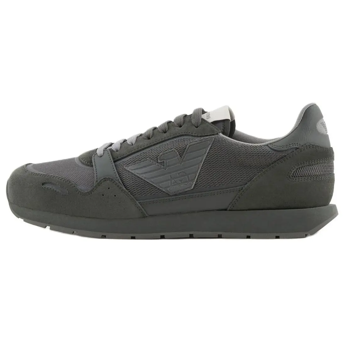 

Кроссовки EMPORIO ARMANI Lifestyle Shoes Men Low-top Dark Green, темно-зеленый