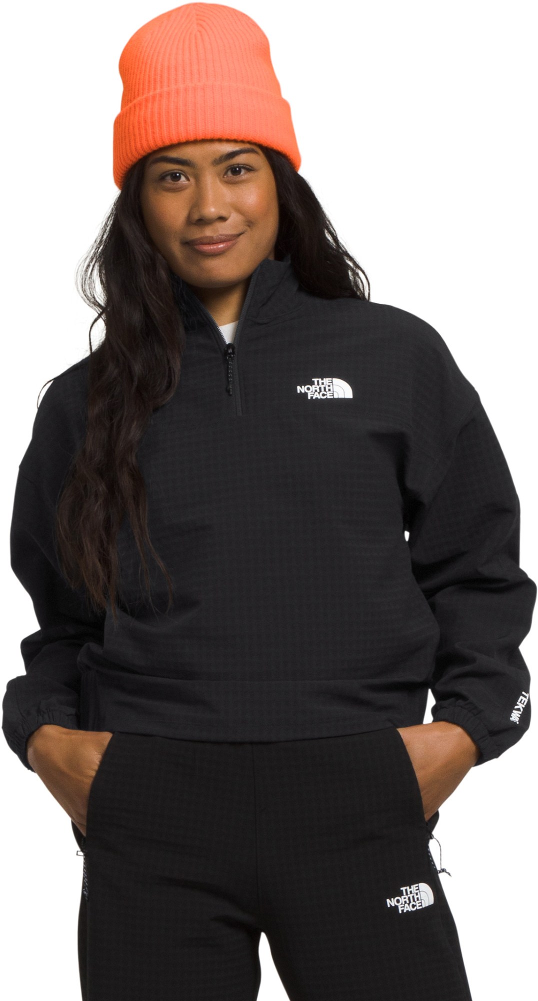 Пуловер с молнией до четверти Tekware Grid — женский The North Face, черный