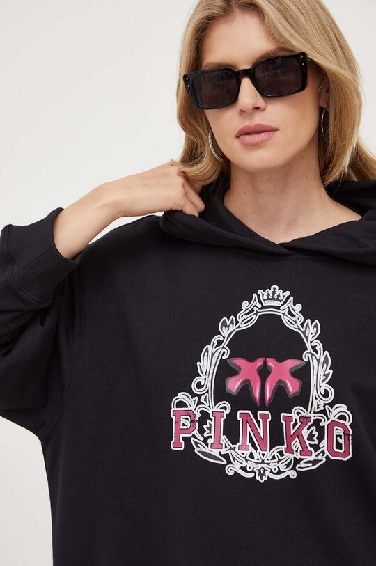 

Хлопковая толстовка Pinko, черный