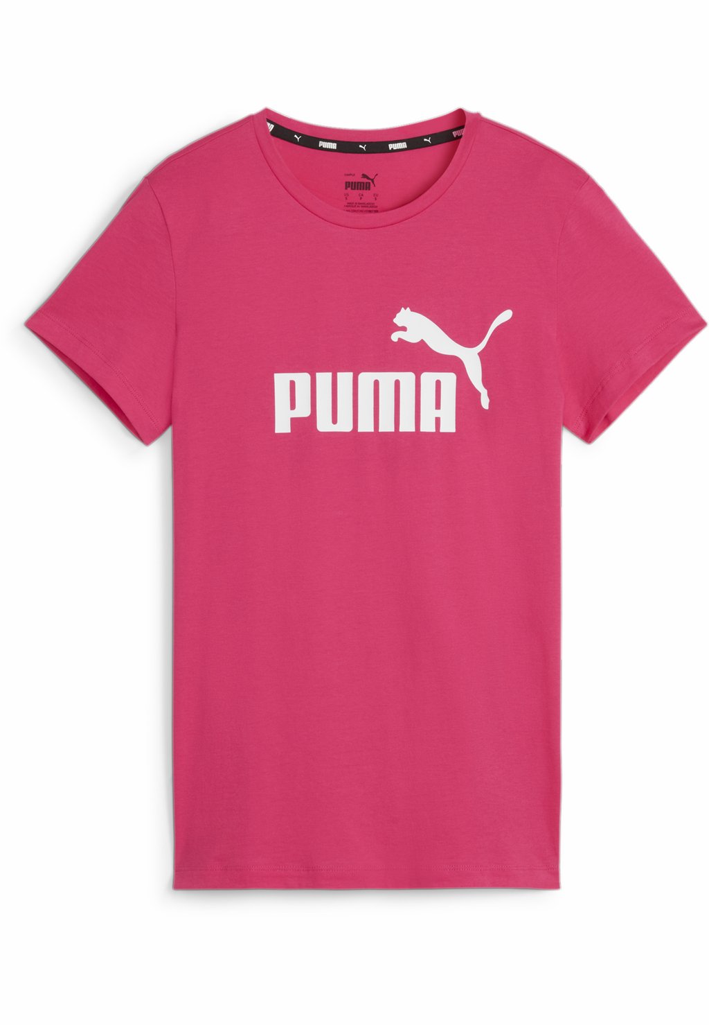 

Футболка с принтом ESSENTIALS LOGO RUNDHALS KURZARM Puma, цвет garnet rose