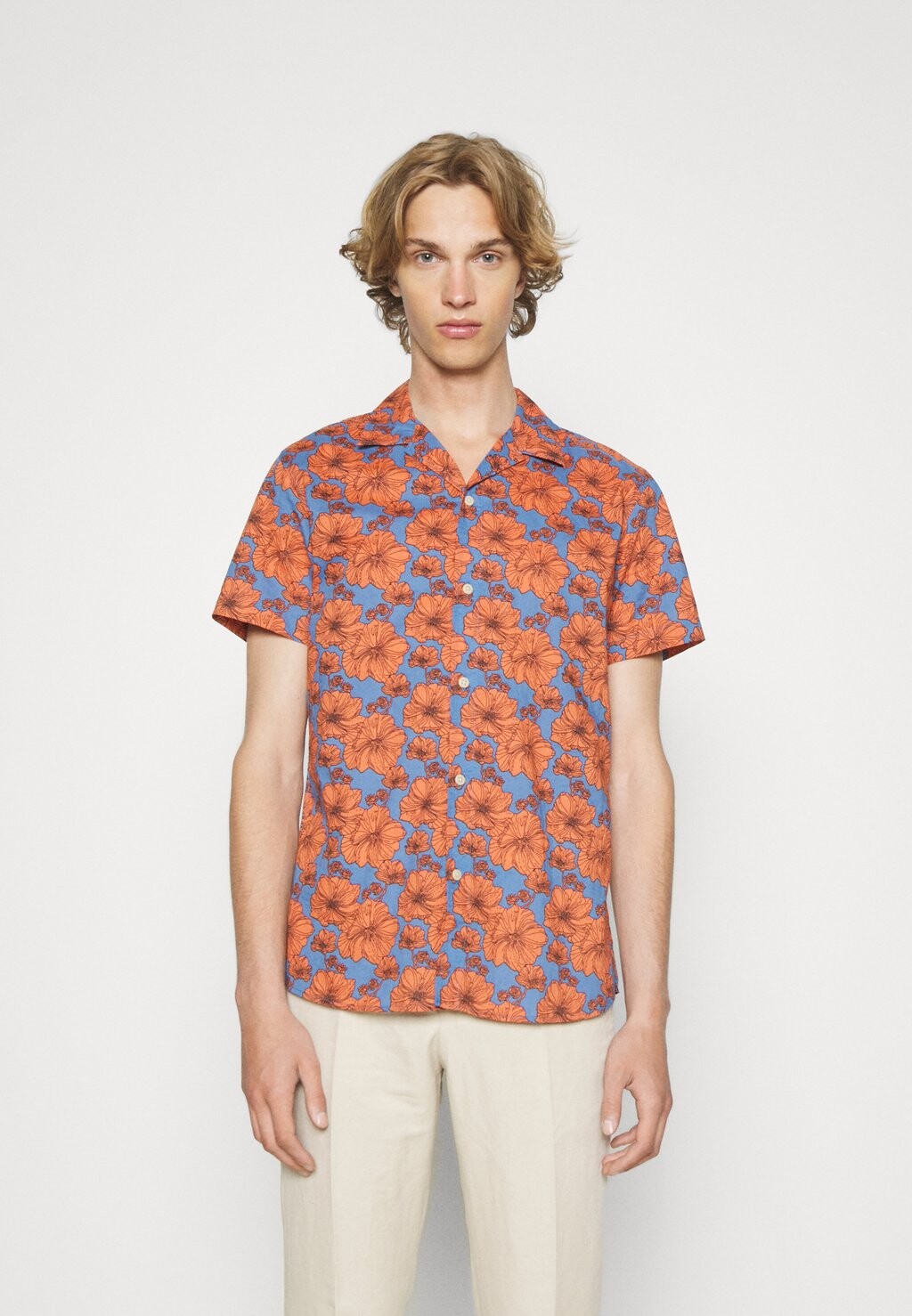

Рубашка SHIRT AOP Selected Homme, цвет federal blue