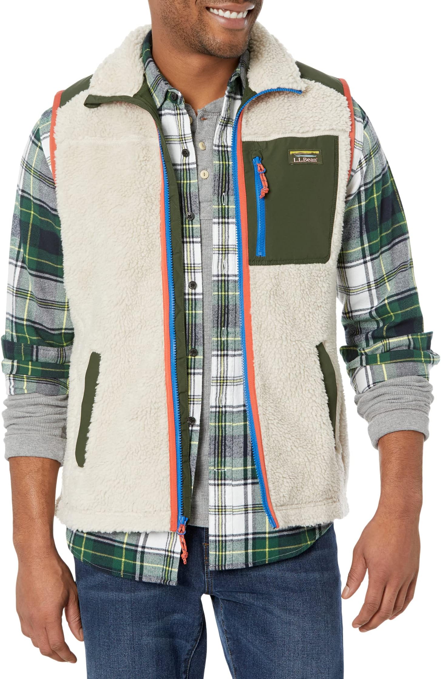 Жилет Bean's Sherpa Vest Regular L.L.Bean, цвет Soapstone