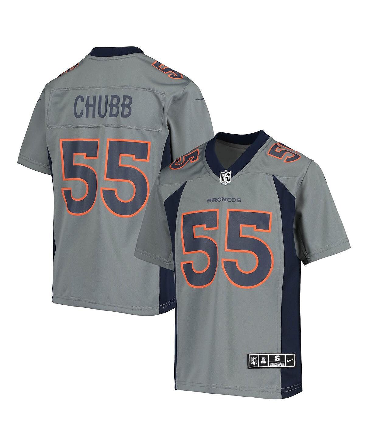

Джерси Big Boys Bradley Chubb Grey Denver Broncos Inverted Team Game Nike